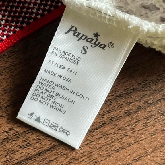 papaya american flag graphic knit tank top - Picture 5 of 5